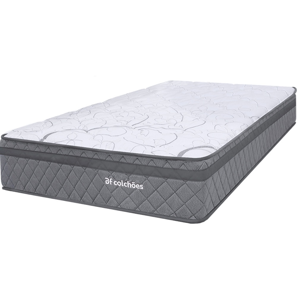 Colchão Solteiro Espuma D45 Extra Firme Ortopédico Antialérgico Certificado 88x188x24cm BF Colchões em Oferta na Shopee