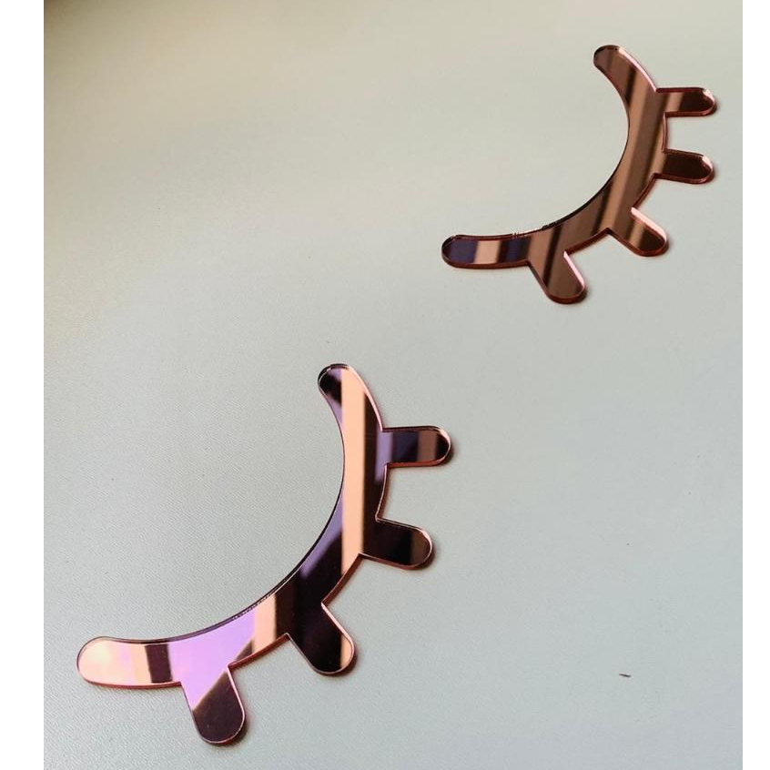 Espelho Decorativo Par de Cílios em Acrílico Lash Designer Salão Studio * - * em Oferta na Shopee