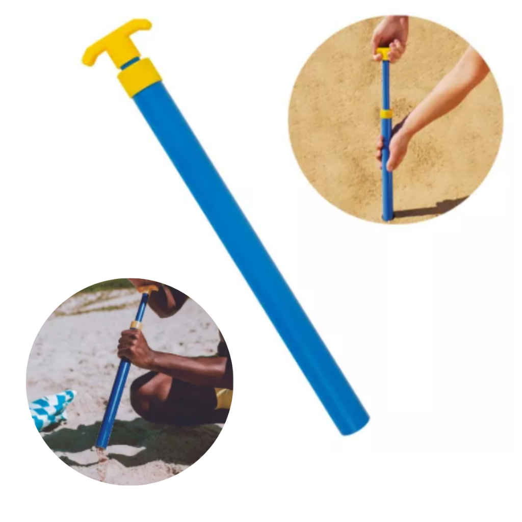 Furador De Pressão Saca Areia Guarda-sol Praia Sugador Areia Pega Corrupto em Oferta na Shopee
