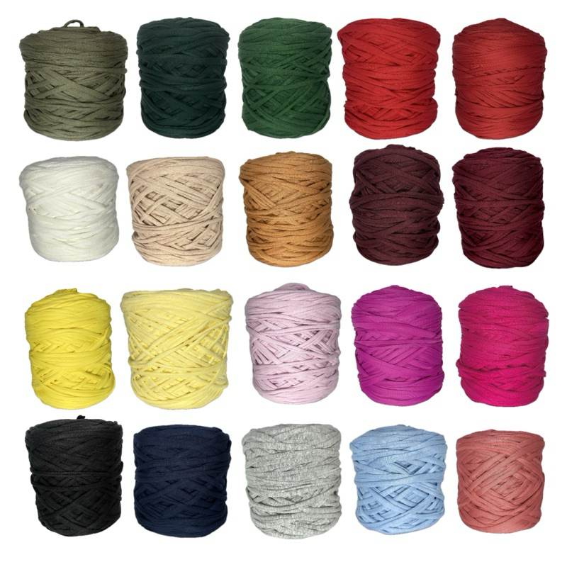 Fio de malha residual 1kg - resíduo têxtil (cotton, lycra)