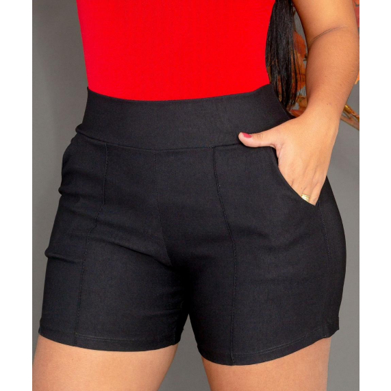 Short alfaiataria bengaline feminina PROMOÇÃO em Oferta na Shopee