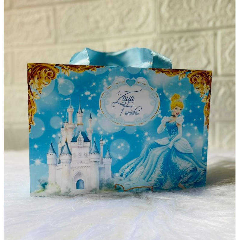SACOLINHA SURPRESA PERSONALIZADA - TEMA CINDERELA