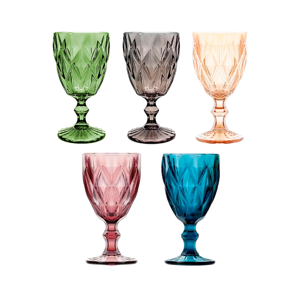 Conjunto 6 Taças Para Vinho Diamond 245mL - Home & Living