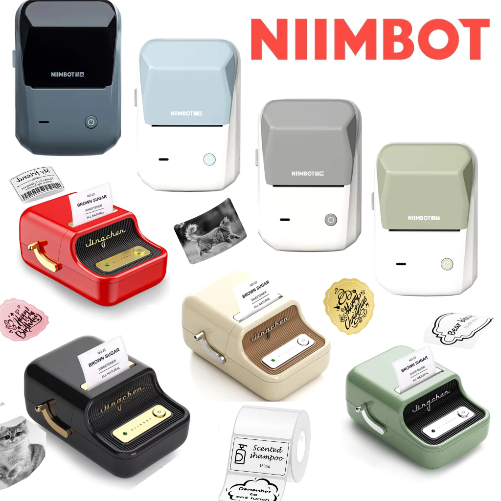 Impressora de Etiquetas Térmica NIIMBOT B1, B21 Bluetooth Compatível iOS Android Windows