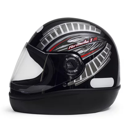Capacete de Moto Fechado Taurus Fórmula 1 - Grafic Preto / San Marino  Motoqueiro
