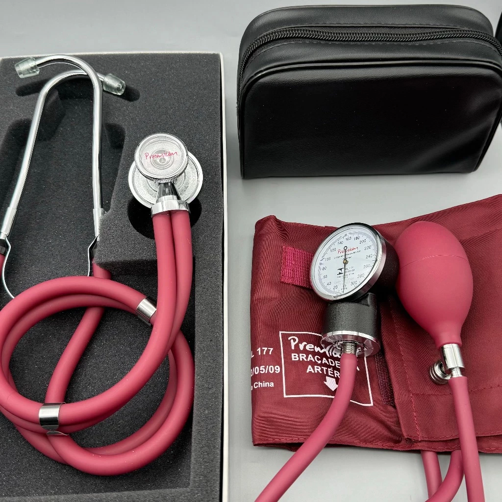 Kit de Acadêmico de Enfermagem- Estetoscópio Duplo Rappaport Premium + Esfigmomanômetro PREMIUM — imagem 1