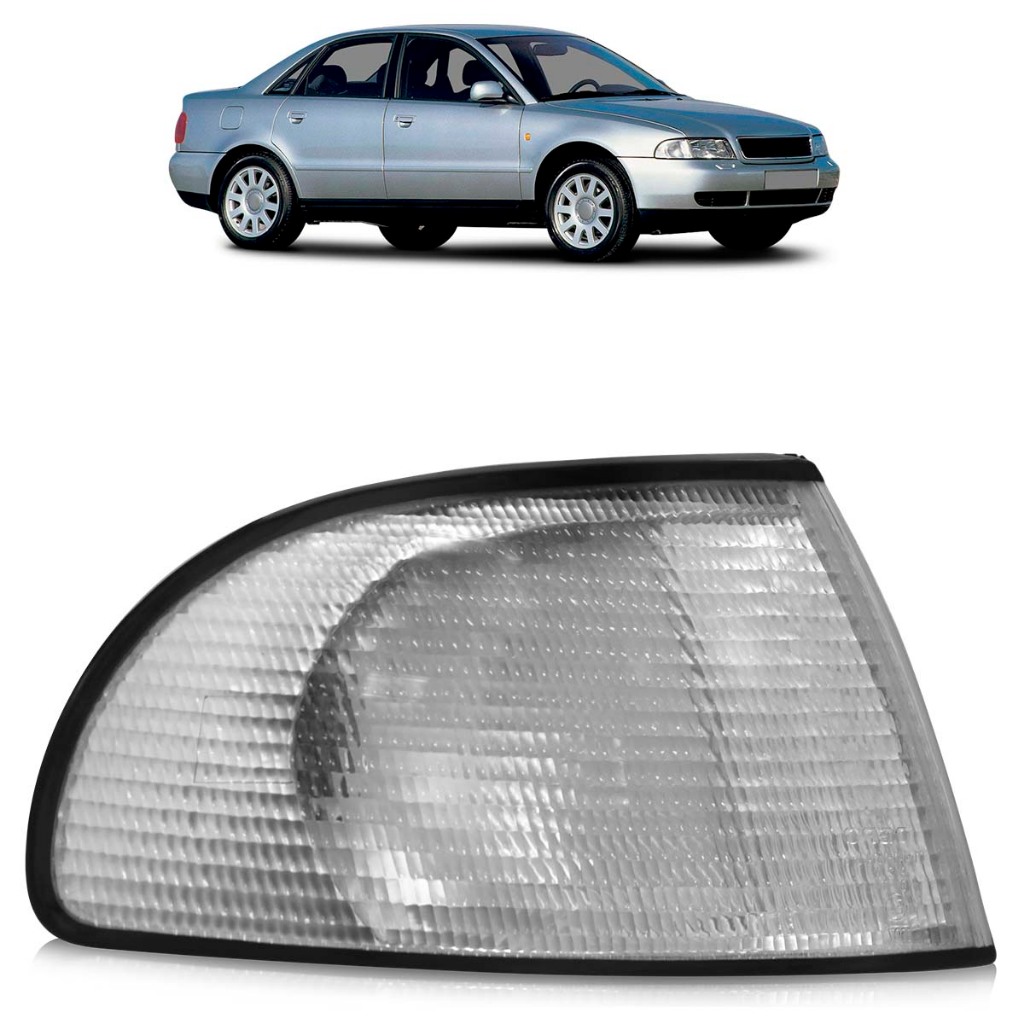 Sinaleira Dianteira A4 1995 1996 1997 1998 1999 Lente Estriada Cristal