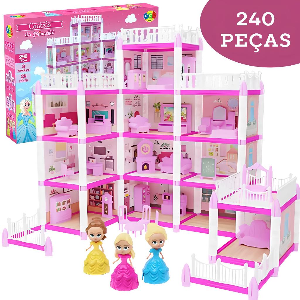 CASINHA DE BONECA CASTELO DA PRINCESA 240PCS