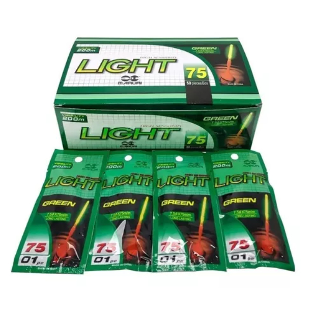 Luminoso Luz Quimica Pesca Noturna 75mm Promoção 10 Und