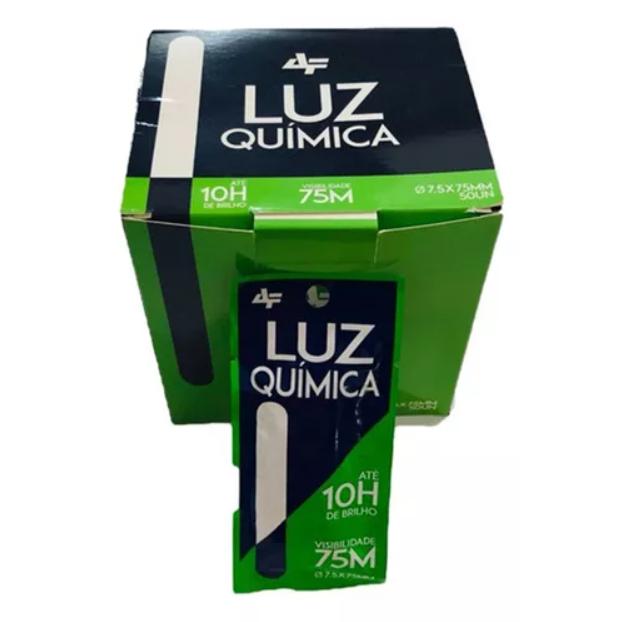 Kit 5 Luz Química 75mm Luminoso Albatroz P/ Pesca - Albatroz