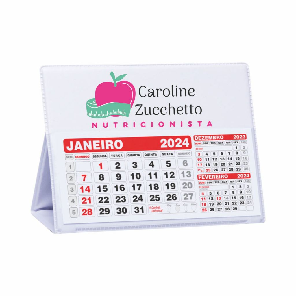 20 Calendário de Mesa  - Personalizado (pré-venda)