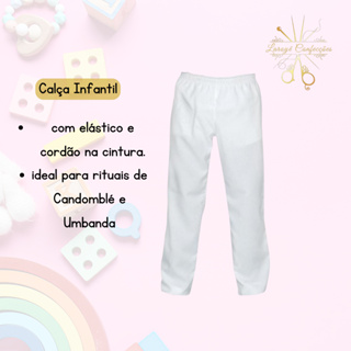 Calça Baby Unissex Umbanda Candomblé Oxford 0 meses a 5 anos em Oferta na Shopee