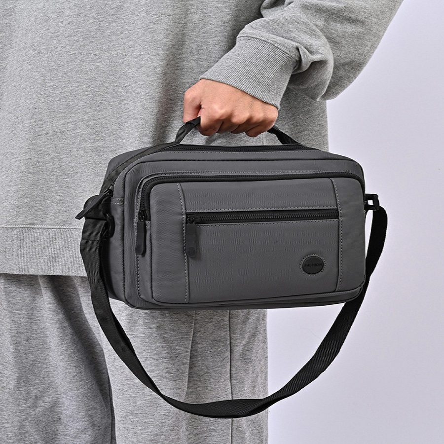 Bolsa de ombro de pano Oxford para homens e mulheres bolsa mensageiro de grande capacidade para viagem, lazer, negócios em Oferta na Shopee