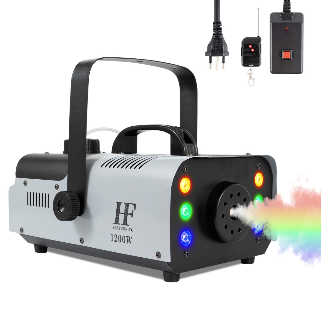 Máquina de Fumaça de 900W/1200W/1500W com iluminação LED RGB110V/220V