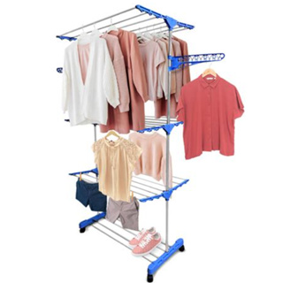 Varal De Chão Com Rodinhas Retrátil Articulado Dobrável 3 Andares Perfeito Para Lugares Pequenos em Oferta na Shopee