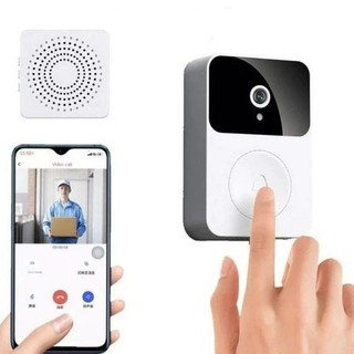 Campainha Com Câmera Vídeo Porteiro Sem Fio Wi-Fi HD Inteligente Smart Home Vê Pelo Celul…