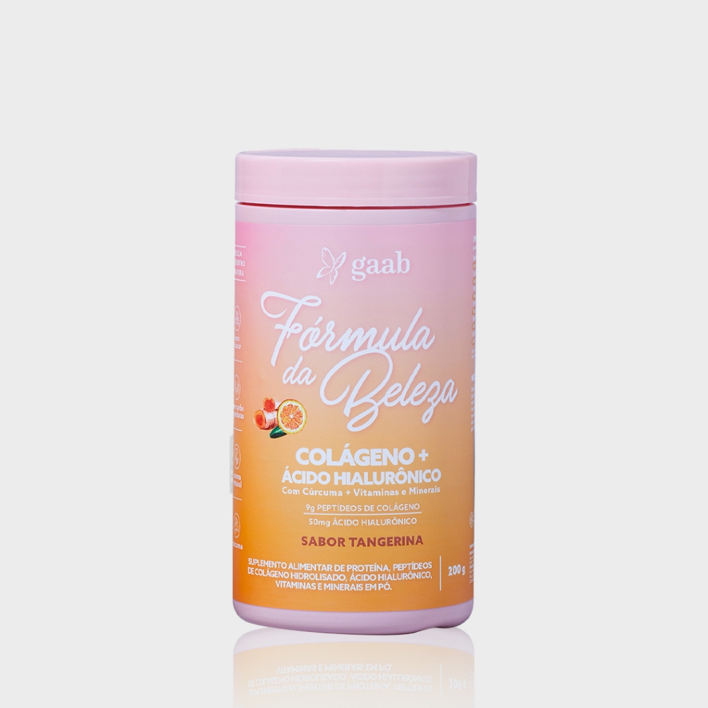 Colágeno Fórmula da Beleza Sabor Tangerina Gaab Wellness - Health