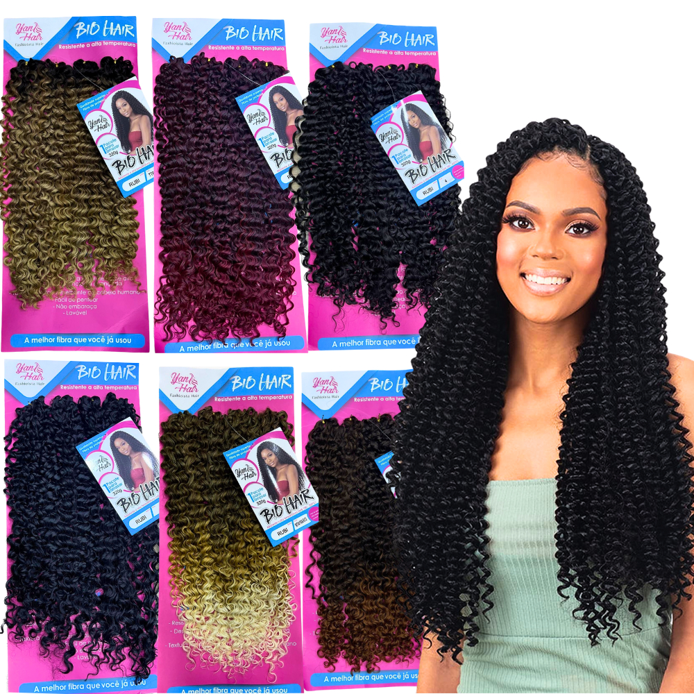 Cabelo Organico Premium Para Crochet Braids Rubi C/Agulha