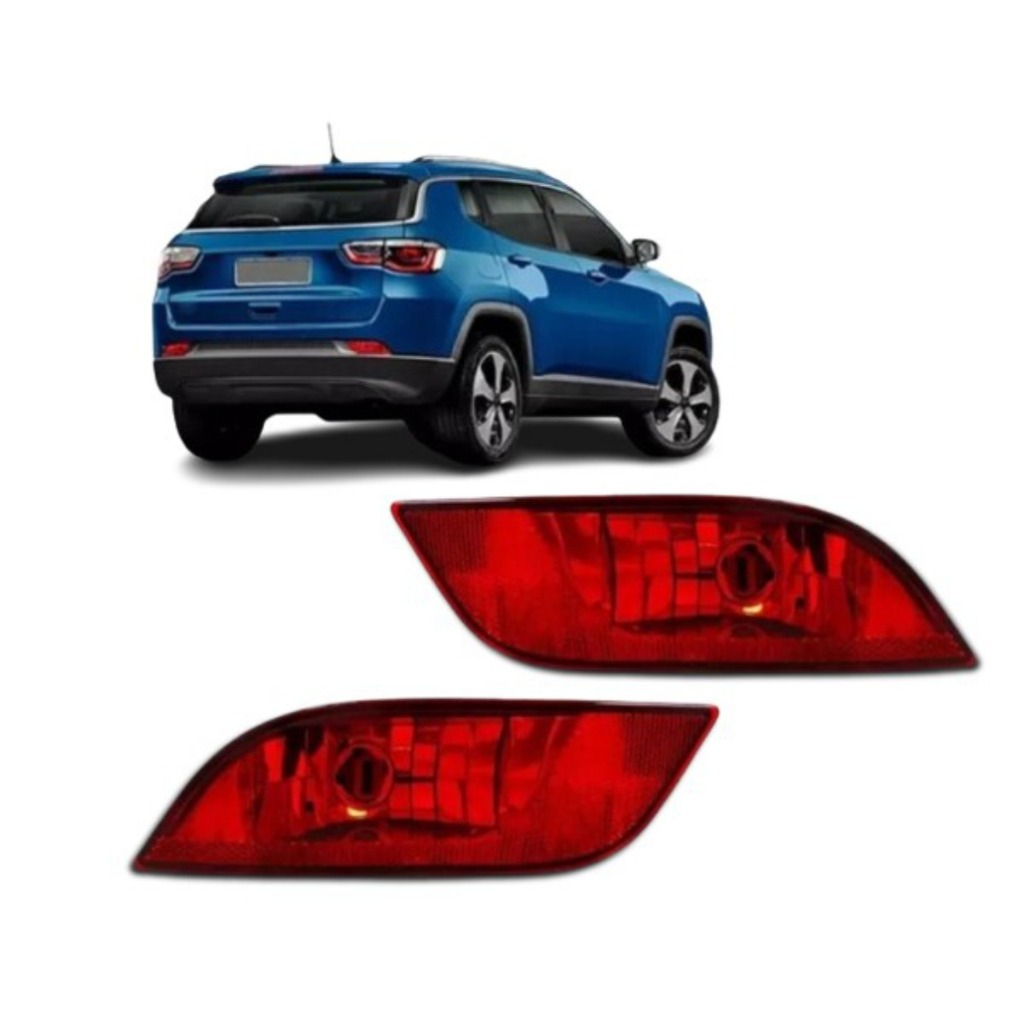 REFLETOR LANTERNA P/CHOQUE JEEP COMPASS 2017 2018 2019 2020 2021 2022 ENCAIXE PERFEITO