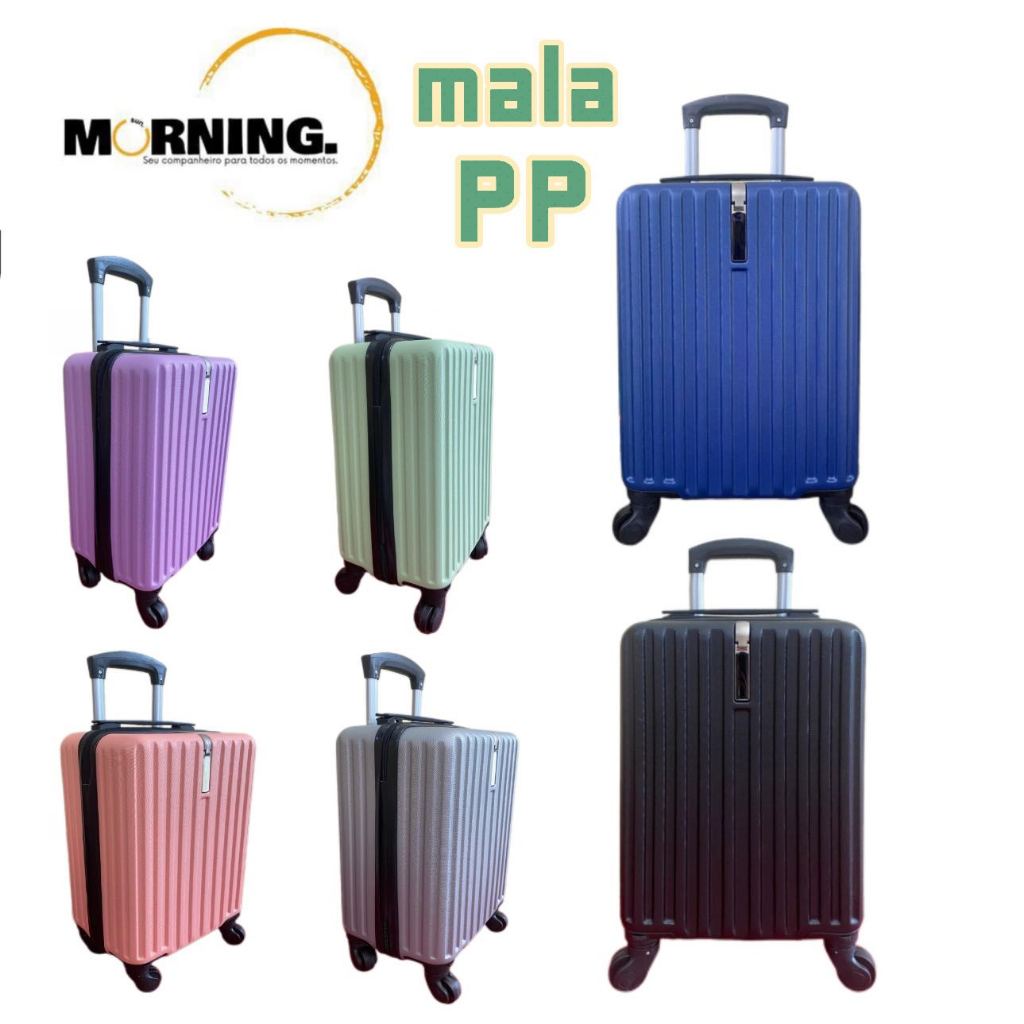 Mala de viagem de rodinha 360°  tamanhos mala de bordo 8kg ANAC pequena promoção menor preço