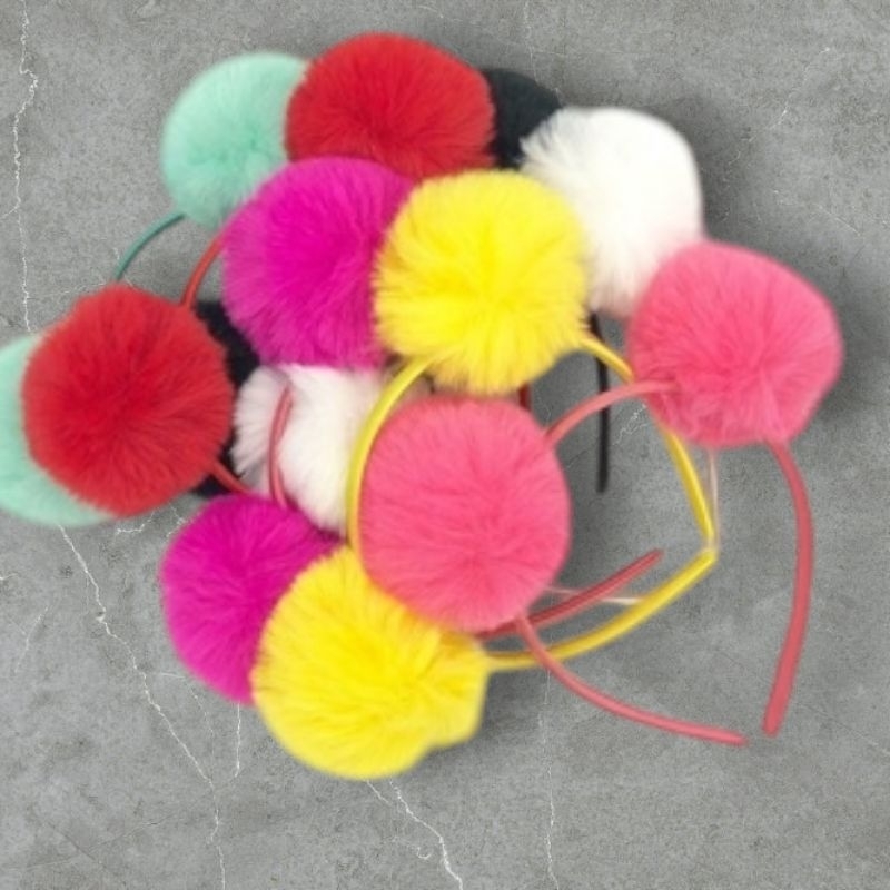 Tiaras pompom infantil maria clara coloridos em Oferta na Shopee