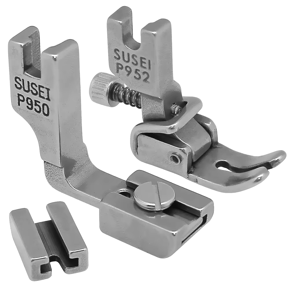 Kit Calcador de Franzir Frufru Reta Industrial P950 P952 Máquina de Costura