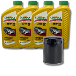 KIT TROCA DE ÓLEO VW MOTOR AP 15W40 SEMISSINTETICO LUBRAX TECNO