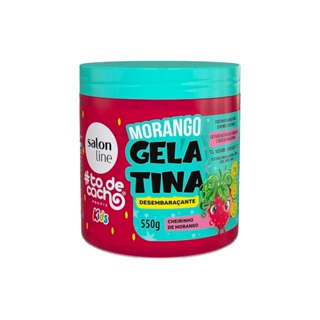 Gelatina Morango #todecacho Kids Desembaraçante 550g em Oferta na Shopee