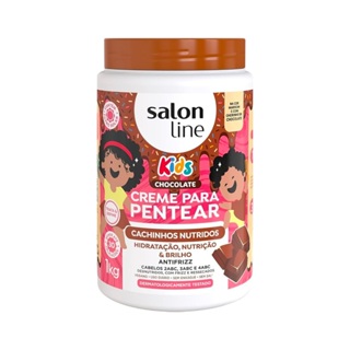 Creme para Pentear Chocolate Kids Cachinhos Nutridos 1kg em Oferta na Shopee