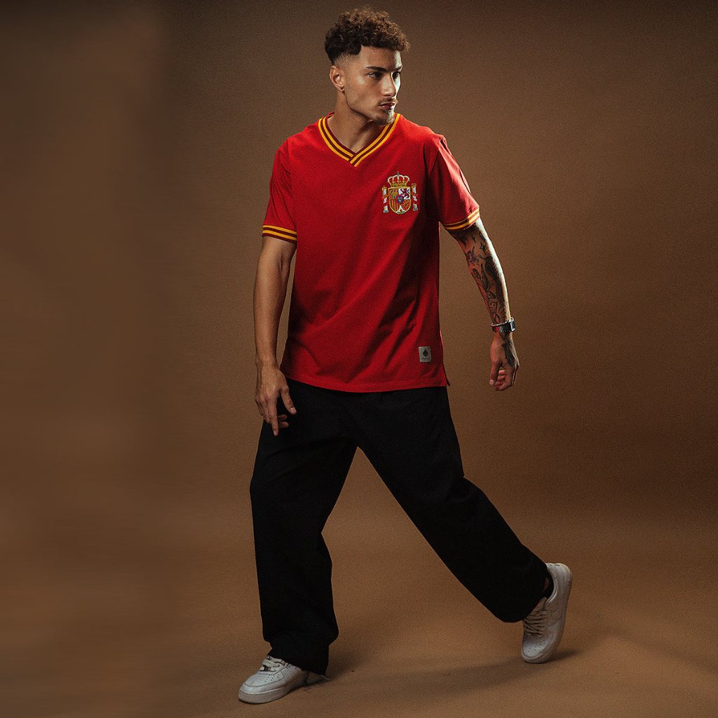 Detalhes do Camisa Espanha Retrô nº 10 Masculina Oficial