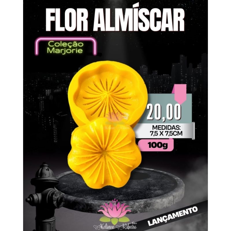 FRISADOR EM RESINA FLOR ALMÍSCAR