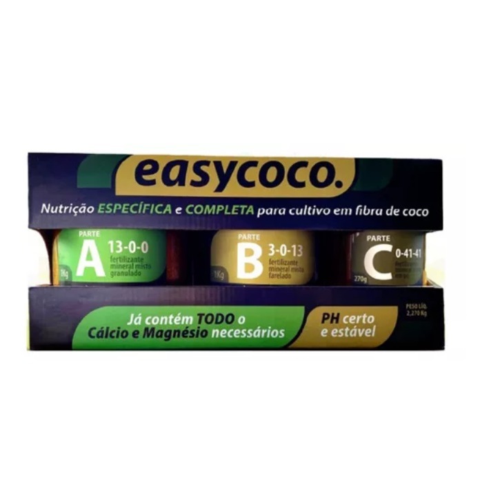 Kit Easycoco Parte A 1kg I Parte B 1kg I Parte C 270gr