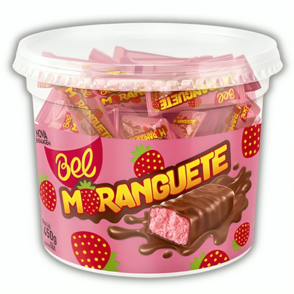 Bel Moranguete Pote 450g (Aprox. 50un 9g cada) em Oferta na Shopee