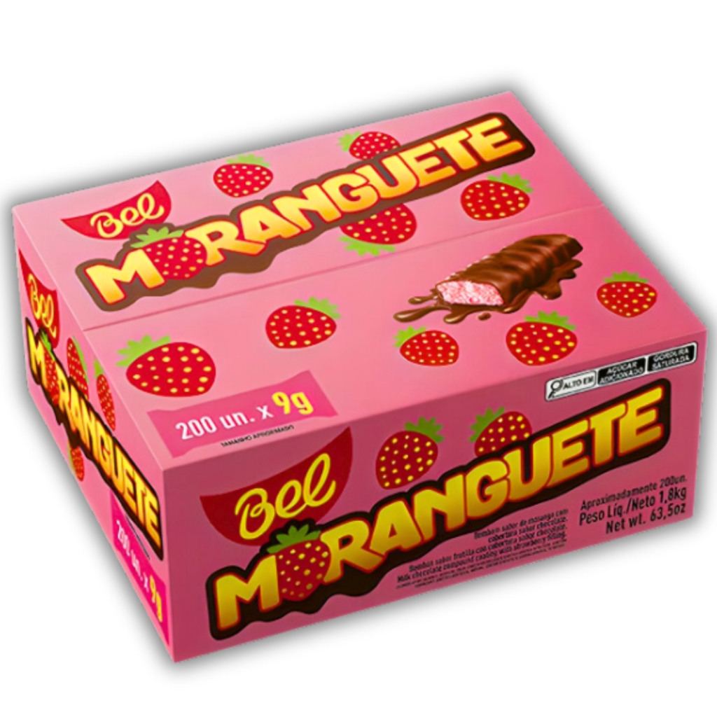 Caixa Chocolate Moranguete 1,8Kg C/200 Unidades 9g Cada - Bel em Oferta na Shopee