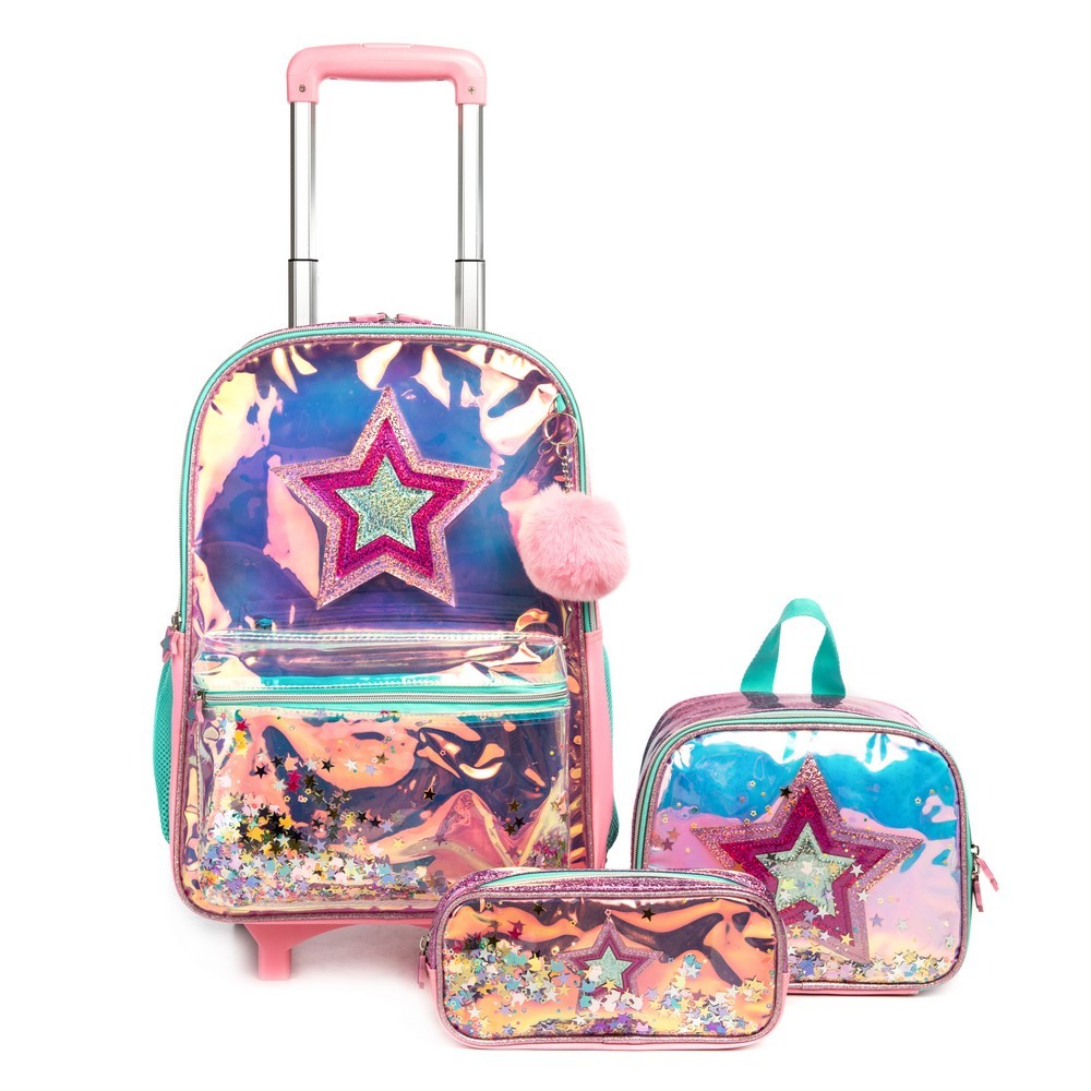 Kit Mochila Infantil Menina Impermeável Lancheira Termica Estojo Espaçosa - Baby & Kids Fashion