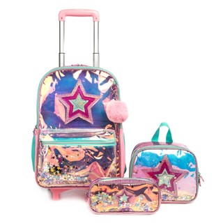 Kit Mochila Infantil Menina Impermeável Lancheira Termica Estojo Espaçosa em Oferta na Shopee