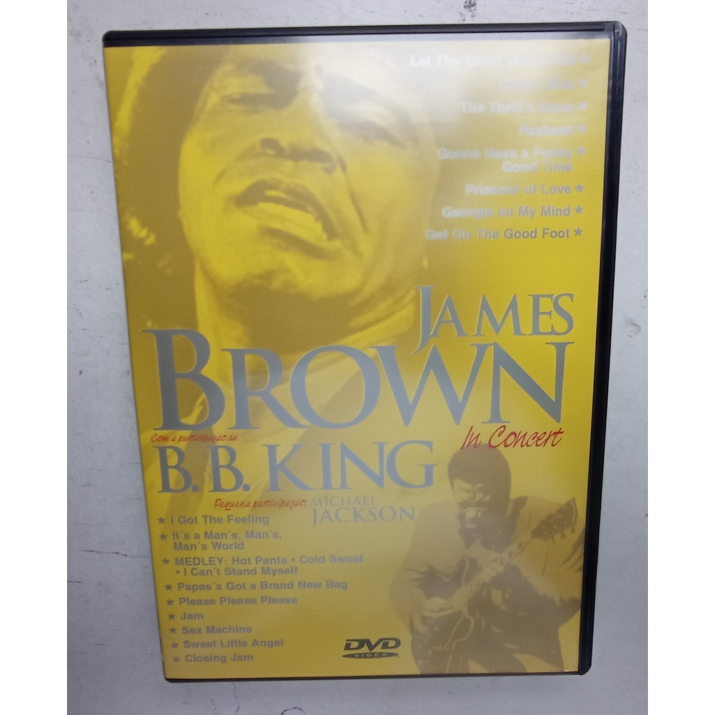 Dvd Original - James Brown In Concert - Com Bb King, Michael Jackson