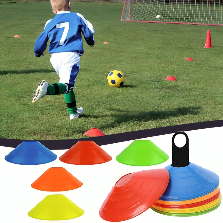 Kit 10 Cone Esportivo Treinamento Disco Treino Agilidade Tartaruga Chapéu Chines Funcional Cross Fit Cone Disco
