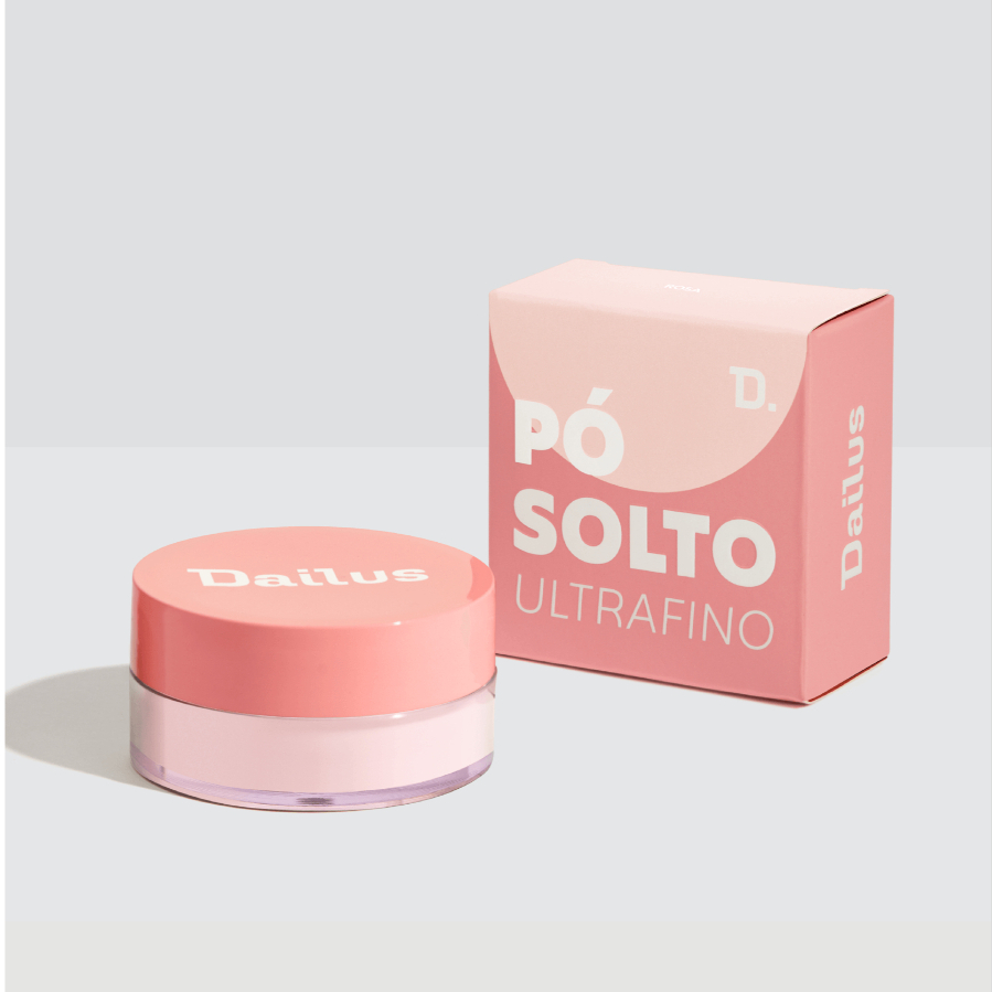 Pó Solto Ultrafino Rosa Dailus | Acabamento Natural