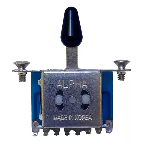 Chave Seletora Guitarra 3 Posições Alpha Knob Preto