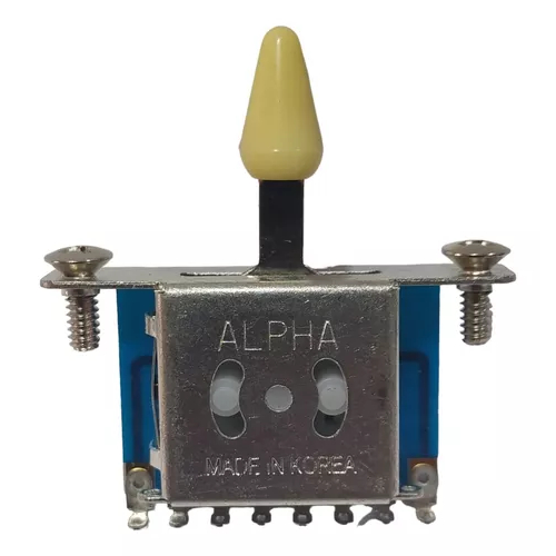 Chave Seletora Guitarra 3 Posições Alpha Knob Creme