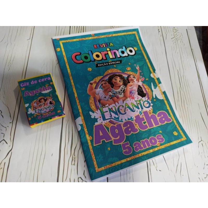 Lembrancinhas de aniversário 10 Kits colorir Encanto Mirabel lembrancinhas de festa personalizadas