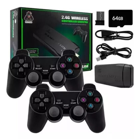 4K Game Stick Lite 2 controles sem fio com mais de 10 mil jogos em Oferta na Shopee