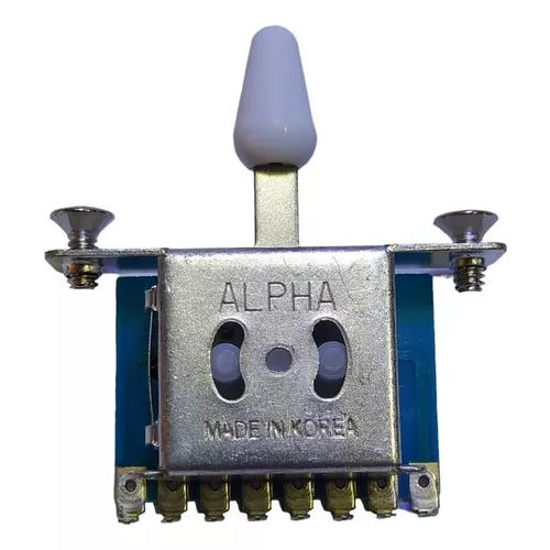 Chave Seletora Guitarra 5 Posições Alpha Knob Branco em Oferta na Shopee