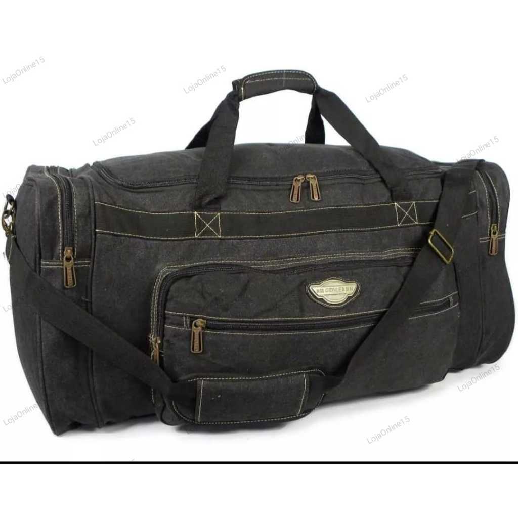 Bolsa De Viagem Lona Reforçada Keuvem 60Litros. mala de viagem