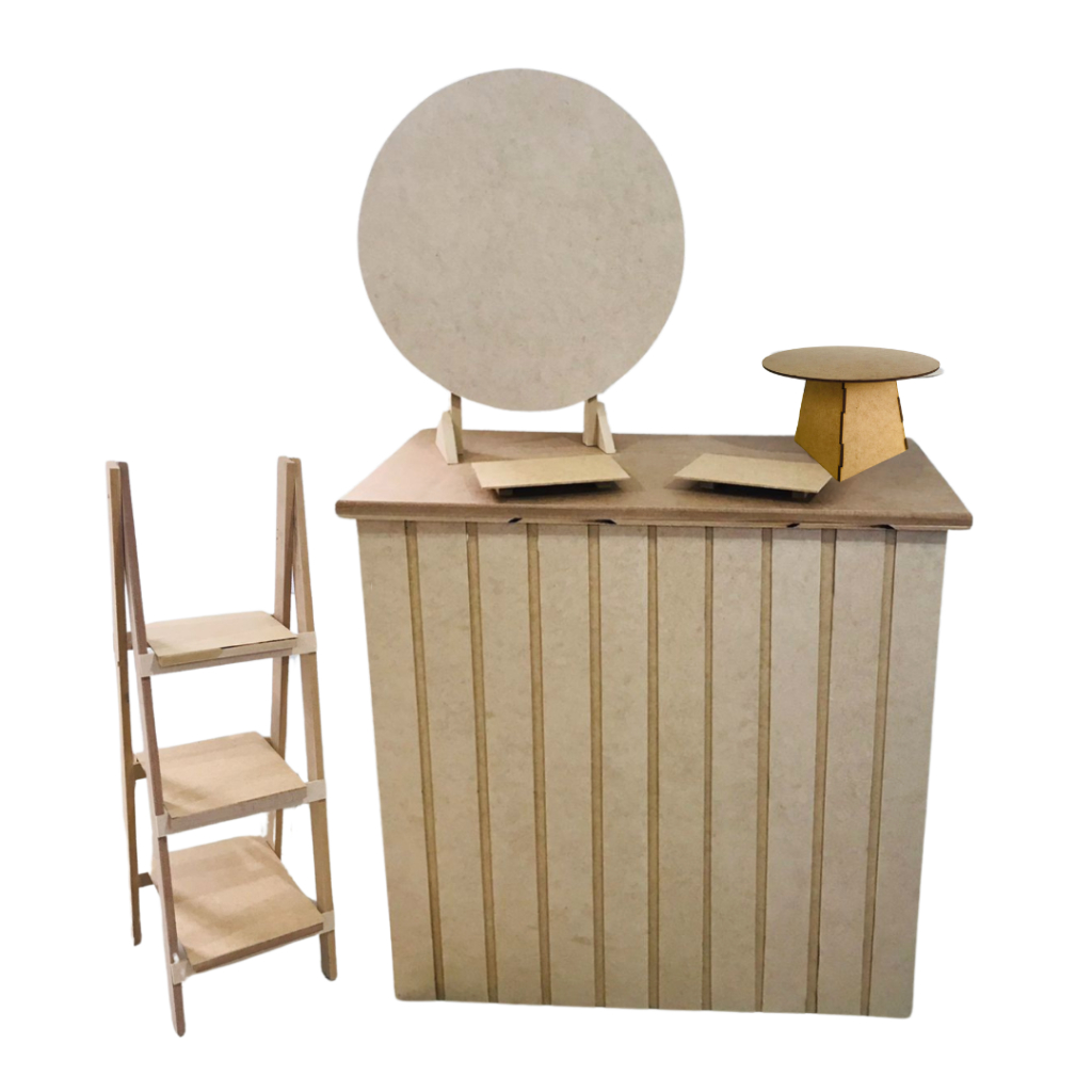 FESTA NA MESA KIT FESTA MESA / MINI FESTA BALCÃO E ESCADA DECORATIVO em Oferta na Shopee