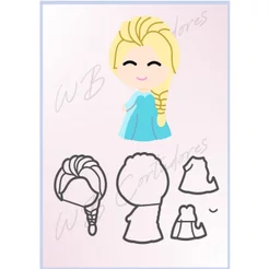 cortador corpinho elza 6,5cm (frozen)