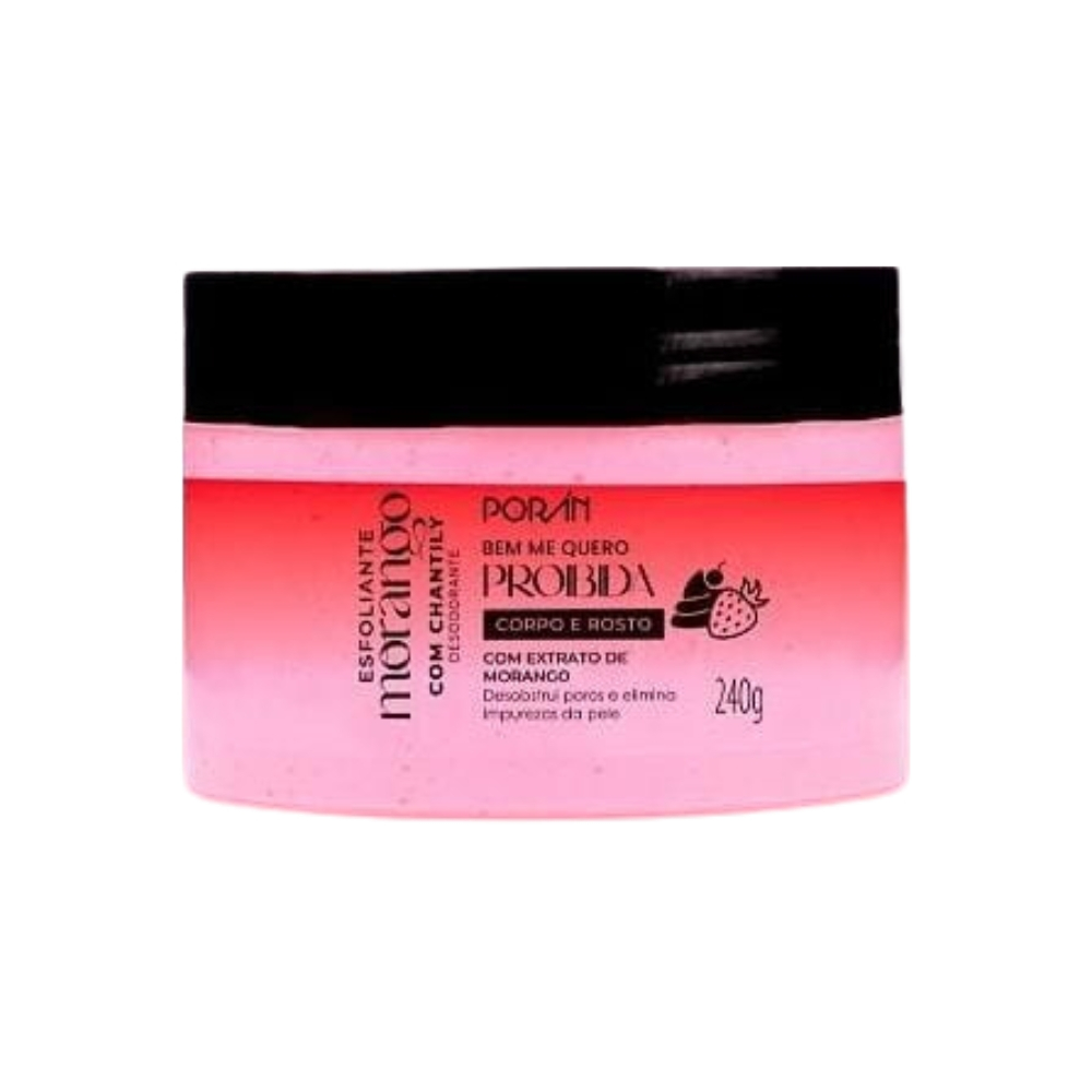 Esfoliante Morango com Chantily Poran - PR263 em Oferta na Shopee