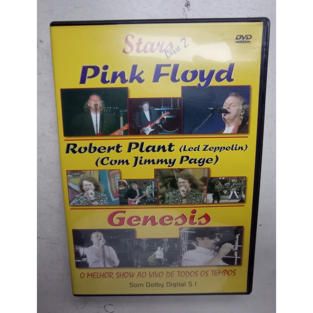 Dvd - Stars Live 2 - Pink Floyd / Robert Plant / Genesis