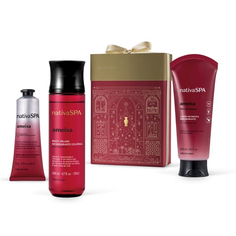 Kit Presente Natal Nativa Spa Ameixa (3 itens)